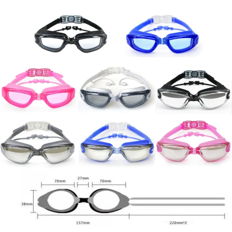 HAIZID HD Occhialini da nuoto per miopia impermeabili antiappannamento, Optical Black, Optical Blue, Optical Pink, Optical Gray, Plating Black, Plating Gray, Plating Blue, Plating Pink, Myopia 150 Degrees, Myopia 200 Degrees, Myopia 250 Degrees        ...