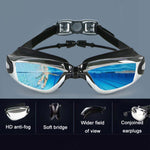 HAIZID HD Occhialini da nuoto per miopia impermeabili antiappannamento, Optical Black, Optical Blue, Optical Pink, Optical Gray, Plating Black, Plating Gray, Plating Blue, Plating Pink, Myopia 150 Degrees, Myopia 200 Degrees, Myopia 250 Degrees        ...