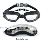 HAIZID HD Occhialini da nuoto per miopia impermeabili antiappannamento, Optical Black, Optical Blue, Optical Pink, Optical Gray, Plating Black, Plating Gray, Plating Blue, Plating Pink, Myopia 150 Degrees, Myopia 200 Degrees, Myopia 250 Degrees        ...