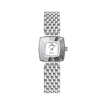 BS Bee Sister FA1197 Orologio semplice da donna con cinturino in acciaio inossidabile con quadrante quadrato, Silver, Gold
