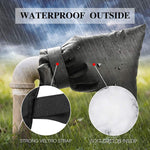 Coperchio di protezione antigelo per rubinetto esterno invernale in tessuto Oxford, Hook and Loop Fastener Model, Rope Model