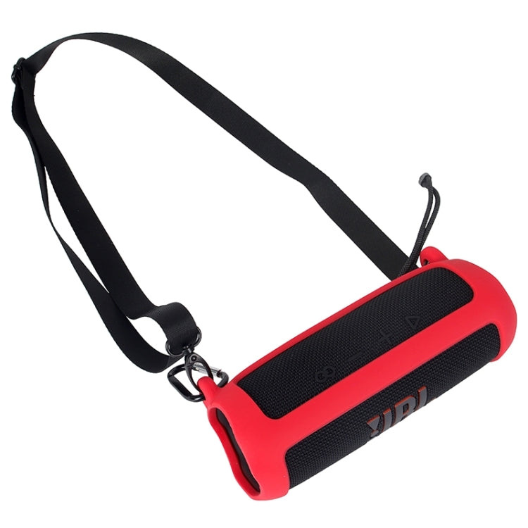 Custodia protettiva in silicone per altoparlante Bluetooth per JBL Flip6, Red, Black, Silver Gray, Orange, Dark Blue, Mint Green