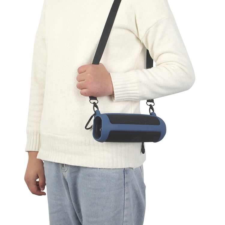 Custodia protettiva in silicone per altoparlante Bluetooth per JBL Flip6, Red, Black, Silver Gray, Orange, Dark Blue, Mint Green