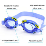 RUIHE 2 PCS Bambini Simpatico Cartone Animato Impermeabile Occhialini da Nuoto Antiappannamento