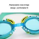RUIHE 2 PCS Bambini Simpatico Cartone Animato Impermeabile Occhialini da Nuoto Antiappannamento