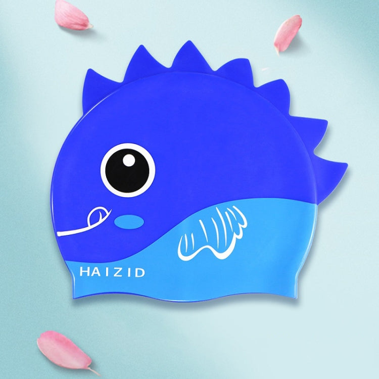 HAIZID 2 Cuffia da Nuoto per Bambini in Silicone Impermeabile Simpatico Cartone Animato, HAIZID (Shark Tooth Blue), HAIZID (Shark Tooth Pink), HAIZID (Shark Tooth Yellow), HAIZID (Fish Scales Royal Blue), HAIZID (Fish Blue Pink)                        ...