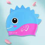 HAIZID 2 Cuffia da Nuoto per Bambini in Silicone Impermeabile Simpatico Cartone Animato, HAIZID (Shark Tooth Blue), HAIZID (Shark Tooth Pink), HAIZID (Shark Tooth Yellow), HAIZID (Fish Scales Royal Blue), HAIZID (Fish Blue Pink)                        ...