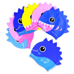 HAIZID 2 Cuffia da Nuoto per Bambini in Silicone Impermeabile Simpatico Cartone Animato, HAIZID (Shark Tooth Blue), HAIZID (Shark Tooth Pink), HAIZID (Shark Tooth Yellow), HAIZID (Fish Scales Royal Blue), HAIZID (Fish Blue Pink)                        ...
