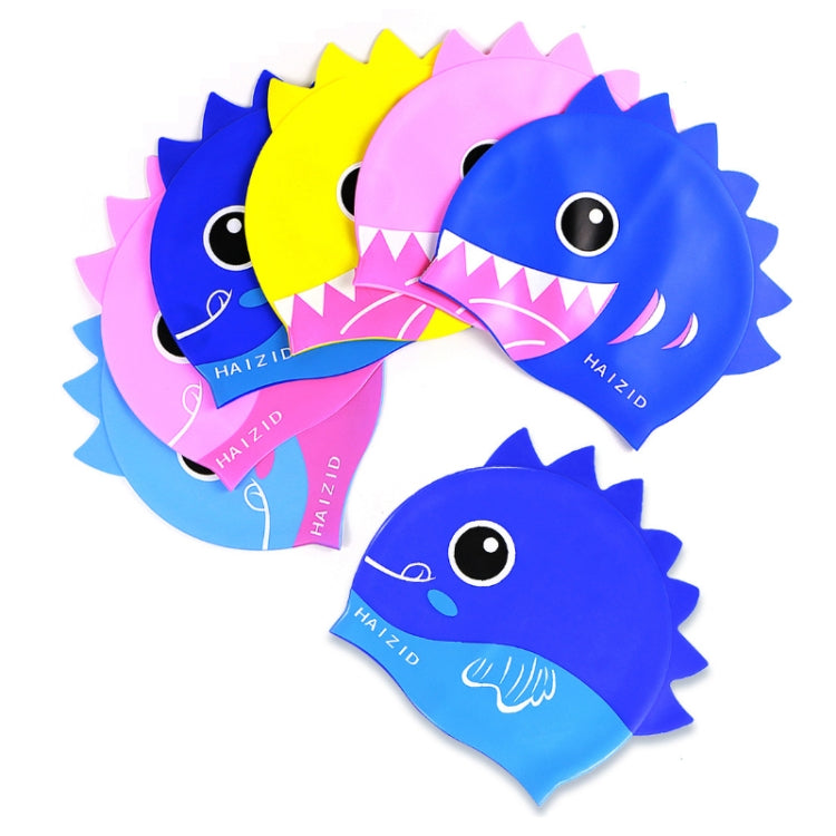 HAIZID 2 Cuffia da Nuoto per Bambini in Silicone Impermeabile Simpatico Cartone Animato, HAIZID (Shark Tooth Blue), HAIZID (Shark Tooth Pink), HAIZID (Shark Tooth Yellow), HAIZID (Fish Scales Royal Blue), HAIZID (Fish Blue Pink)                        ...