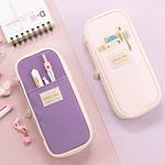 Angoo Macaron Astuccio per cancelleria retrattile a doppio strato di grande capacità, Pink, Green, Light Blue, Dark Blue, Purple