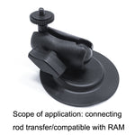 KD04 Supporto per telefono cellulare con base fissa per cruscotto auto compatibile con RAM, KD04