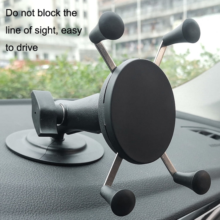 KD04 Supporto per telefono cellulare con base fissa per cruscotto auto compatibile con RAM, KD04