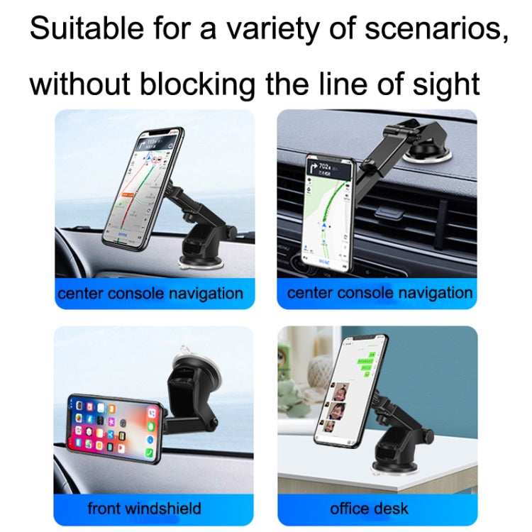Ventosa telescopica Ventosa magnetica Supporto per telefono desktop per navigazione auto, Car Navigation Desktop Phone Bracket
