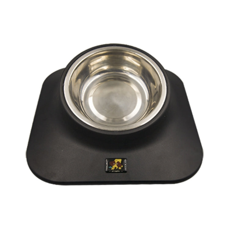 Pugga Pet Ciotola Antiscivolo in Acciaio Inossidabile Cat Dog Mangiatoia per Collo Inclinato, Stile:, Single Bowl Black, Single Bowl Silver Gray, Double Bowl Black, Double Bowl Silver Gray