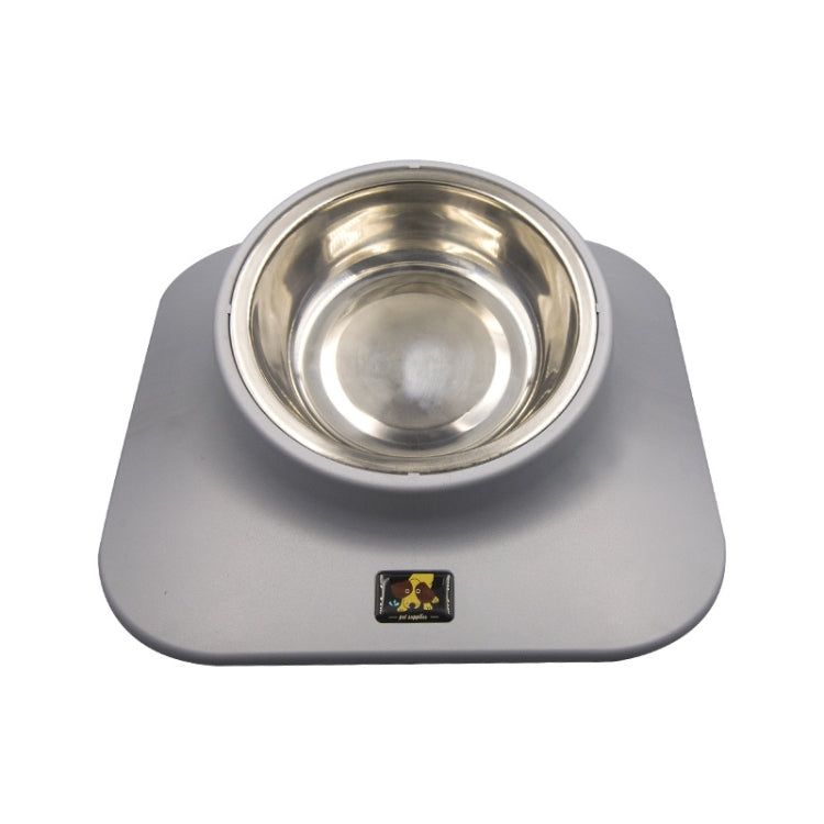 Pugga Pet Ciotola Antiscivolo in Acciaio Inossidabile Cat Dog Mangiatoia per Collo Inclinato, Stile:, Single Bowl Black, Single Bowl Silver Gray, Double Bowl Black, Double Bowl Silver Gray