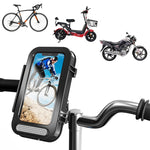 Borsa impermeabile per bicicletta Porta telefono a conchiglia trasparente per moto, Transparent Flip Bicycle Holder