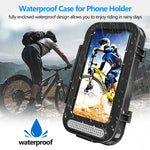 Borsa impermeabile per bicicletta Porta telefono a conchiglia trasparente per moto, Transparent Flip Bicycle Holder