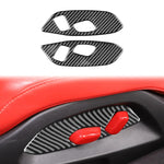 Adesivo per cornice interruttore regolazione sedile per Chevrolet Corvette C8, 2 pezzi/set