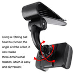 Supporto per fibbia per telefono cellulare per auto con staffa per visiera parasole per auto 2PCS, Red, Yellow, Grey