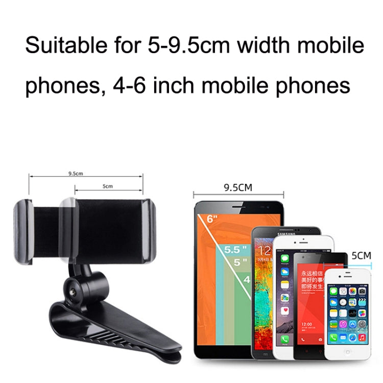 Supporto per fibbia per telefono cellulare per auto con staffa per visiera parasole per auto 2PCS, Red, Yellow, Grey