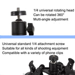 Supporto per veicolo per uso generico per auto Ventosa Base fissa per riprese video in vetro, Suction Cup+PTZ, Suction Cup+PTZ+Gopro Screw, Suction Cup+PTZ+Phone Clip