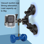 Supporto per veicolo per uso generico per auto Ventosa Base fissa per riprese video in vetro, Suction Cup+PTZ, Suction Cup+PTZ+Gopro Screw, Suction Cup+PTZ+Phone Clip