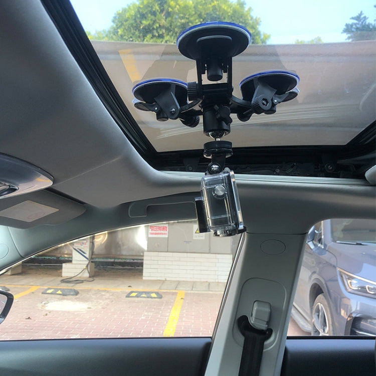 Supporto per veicolo per uso generico per auto Ventosa Base fissa per riprese video in vetro, Suction Cup+PTZ, Suction Cup+PTZ+Gopro Screw, Suction Cup+PTZ+Phone Clip