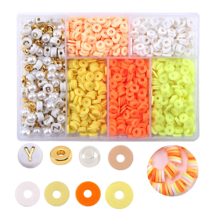 2 pezzi 6 griglie set di perline in ceramica morbida creazione di braccialetti fai da te, Mixed, Orange, Black, Purple, Blue, Green, Pink