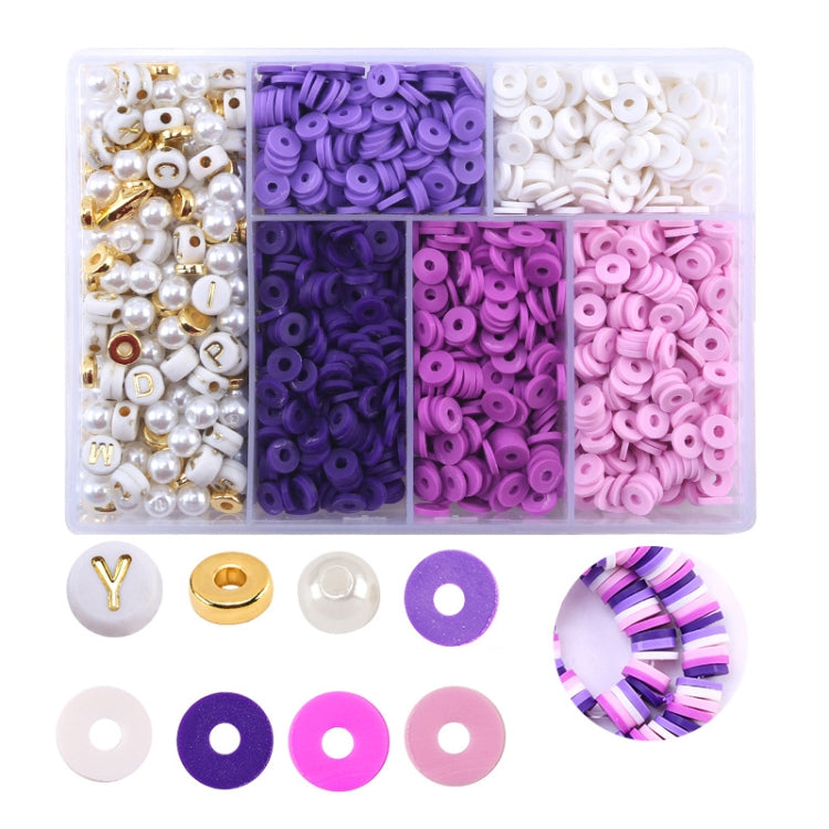 2 pezzi 6 griglie set di perline in ceramica morbida creazione di braccialetti fai da te, Mixed, Orange, Black, Purple, Blue, Green, Pink