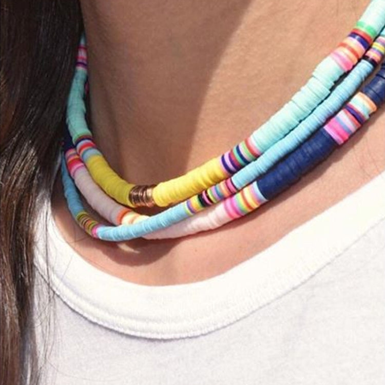 2 pezzi 6 griglie set di perline in ceramica morbida creazione di braccialetti fai da te, Mixed, Orange, Black, Purple, Blue, Green, Pink