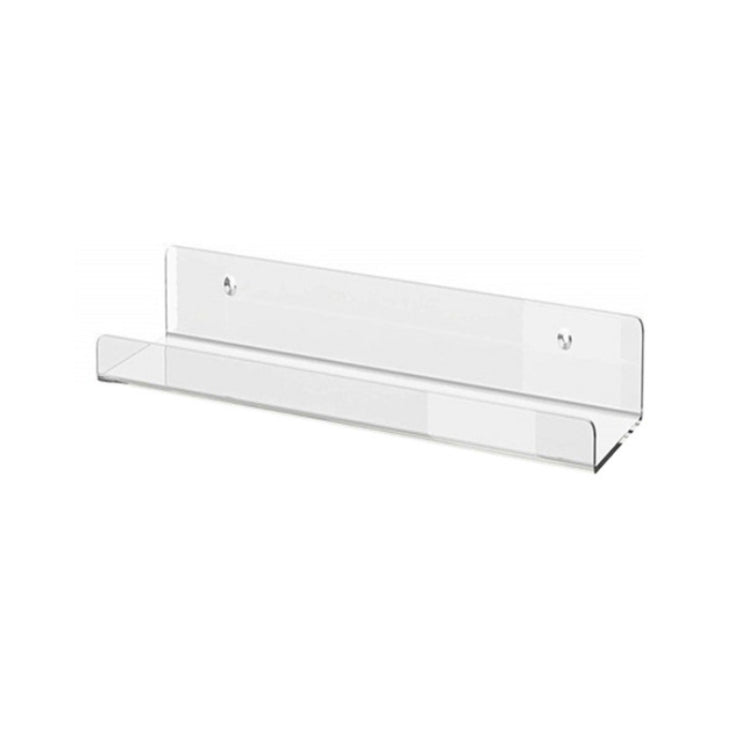 Casa Cucina Ufficio Libri Mensola in acrilico fissata al muro, Acrylic Shelf 30x10x6cm, Acrylic Shelf 40x10x6cm