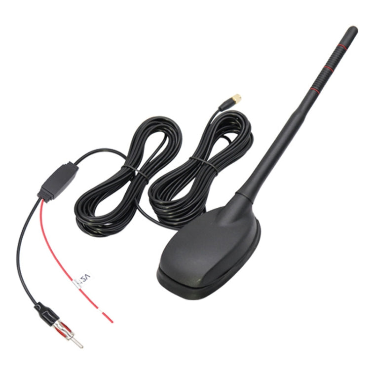 Antenna amplificata per autoradio GPS+FM/AM+DAB, GPS+FM/AM+DAB