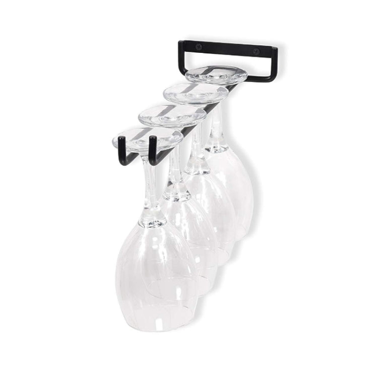 Portabicchieri capovolto in ferro battuto per uso domestico, Goblet Upside Down Cup Holder