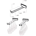 Portabicchieri capovolto in ferro battuto per uso domestico, Goblet Upside Down Cup Holder