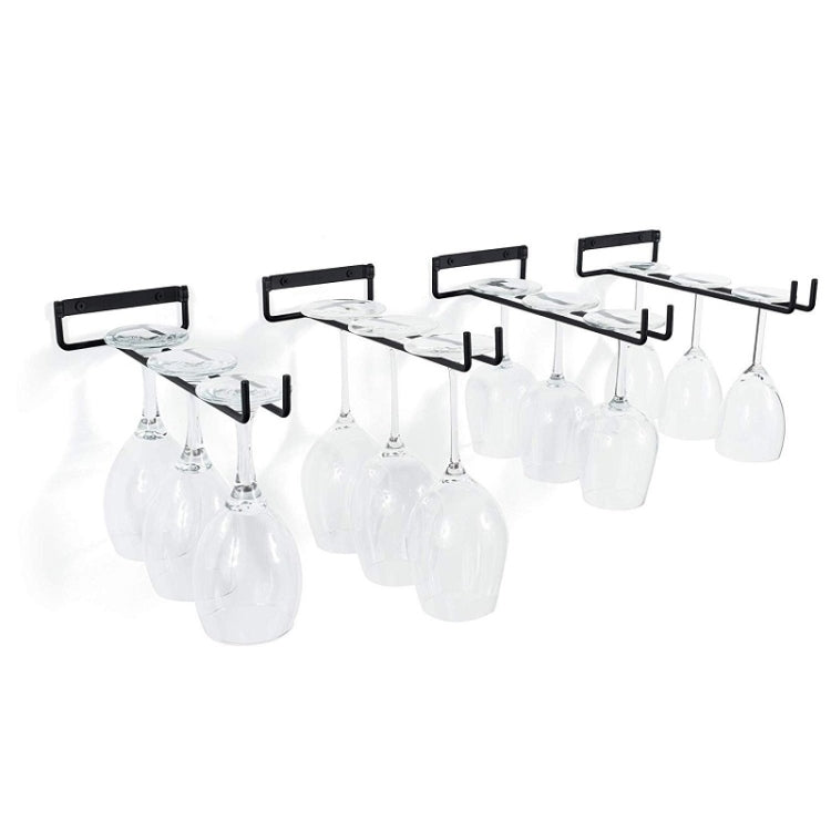 Portabicchieri capovolto in ferro battuto per uso domestico, Goblet Upside Down Cup Holder