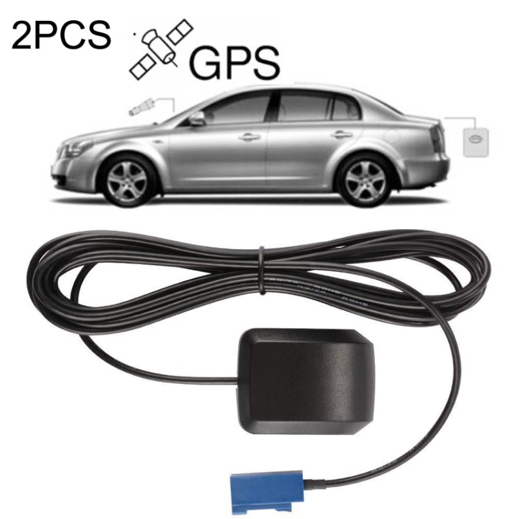 2PCS Car DVD Navigation GPS Satellite Antenna Amplificatore Interfaccia SMA/FAKRA-C, Plastic Base