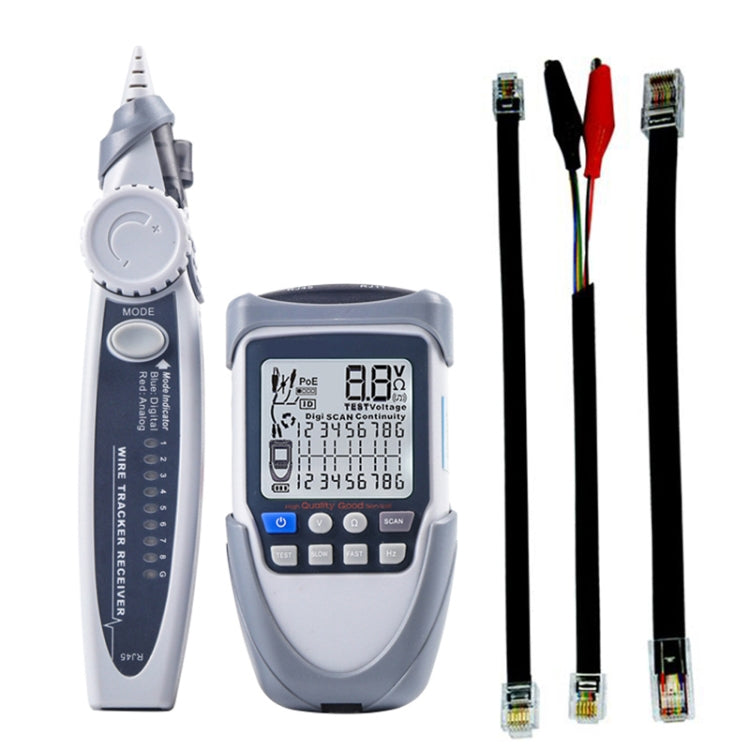 Tester per cavi di rete Tracker per cavi Tensione della batteria Test POE Tester per cavi multifunzione, ET612, ET613