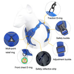 HT-864 Pet Traction Rope Gilet riflettente traspirante per cinturino pettorale per cani, dimensioni:, S, M, L, XL