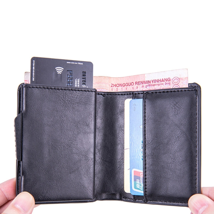 Portacarte Antifurto RFID in Pelle Spazzolata