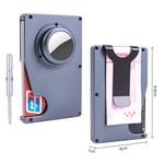 Porta carte antifurto AK-1 RFID in alluminio per AirTag