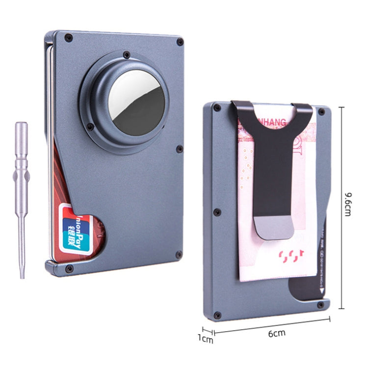 Porta carte antifurto AK-1 RFID in alluminio per AirTag