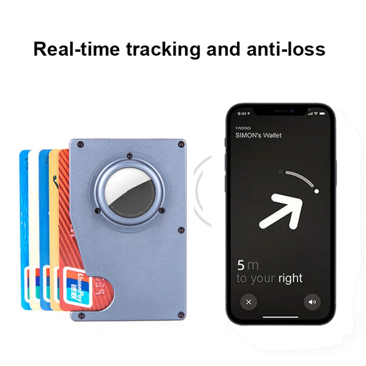 Porta carte antifurto AK-1 RFID in alluminio per AirTag