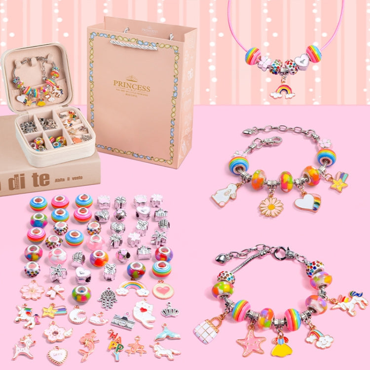 Braccialetto di perline fai-da-te per bambini Accessori per gioielli per bambini, Rainbow Sugar With Storage Box, Heart of  Ocean With Storage Box, Sakura Pink With Storage Box, Rainbow Sugar Without Box, Heart of  Ocean Without Box                    ...