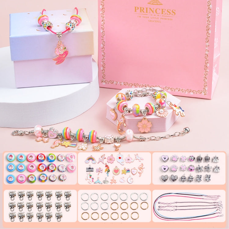 Braccialetto di perline fai-da-te per bambini Accessori per gioielli per bambini, Rainbow Sugar With Storage Box, Heart of  Ocean With Storage Box, Sakura Pink With Storage Box, Rainbow Sugar Without Box, Heart of  Ocean Without Box                    ...