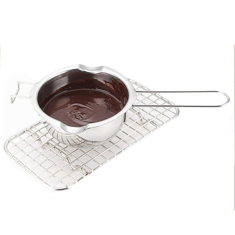 Crogiolo in acciaio inox per sciogliere cioccolato 28x16x8cm