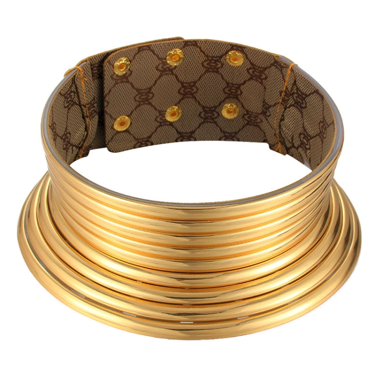 Collare in pelle da donna stile vintage regolabile
