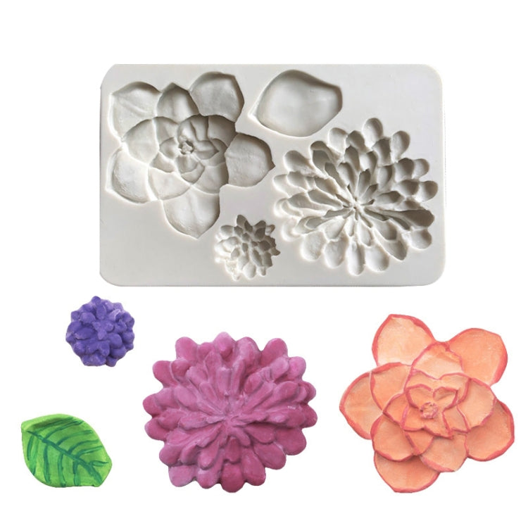Stampo in silicone per torta fondente al cioccolato 2 pezzi, Big Flower