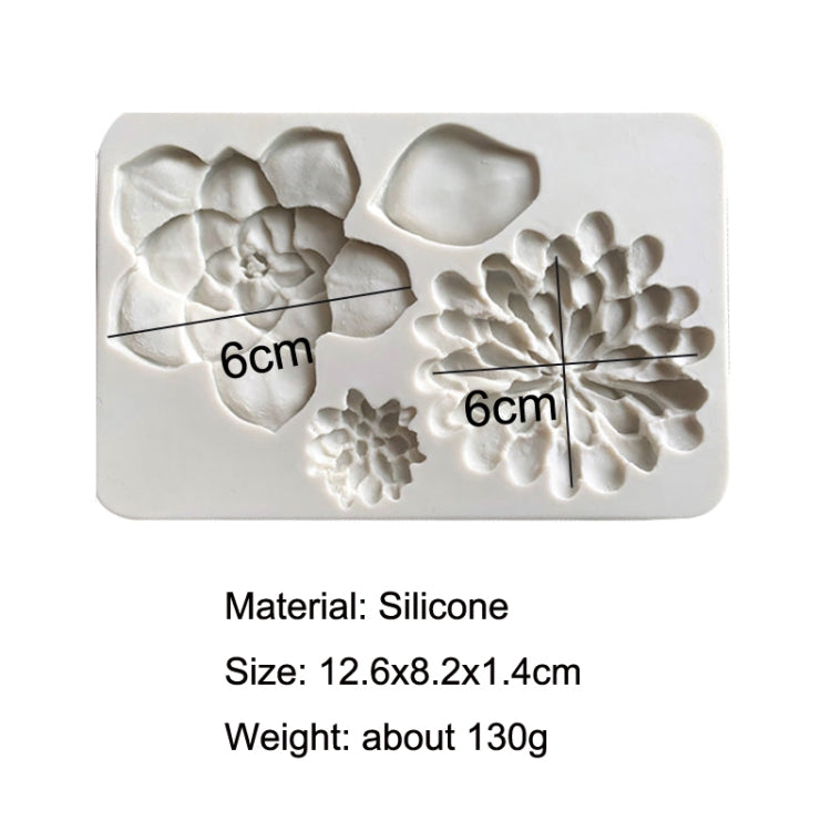 Stampo in silicone per torta fondente al cioccolato 2 pezzi, Big Flower
