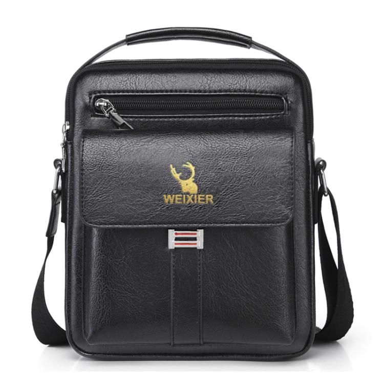 WEIXIER D245 Borsa da lavoro per uomo Zaino a spalla di grande capacità, D245 Black, D245 Light Brown, D245 Dark Brown