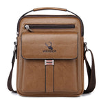 WEIXIER D245 Borsa da lavoro per uomo Zaino a spalla di grande capacità, D245 Black, D245 Light Brown, D245 Dark Brown